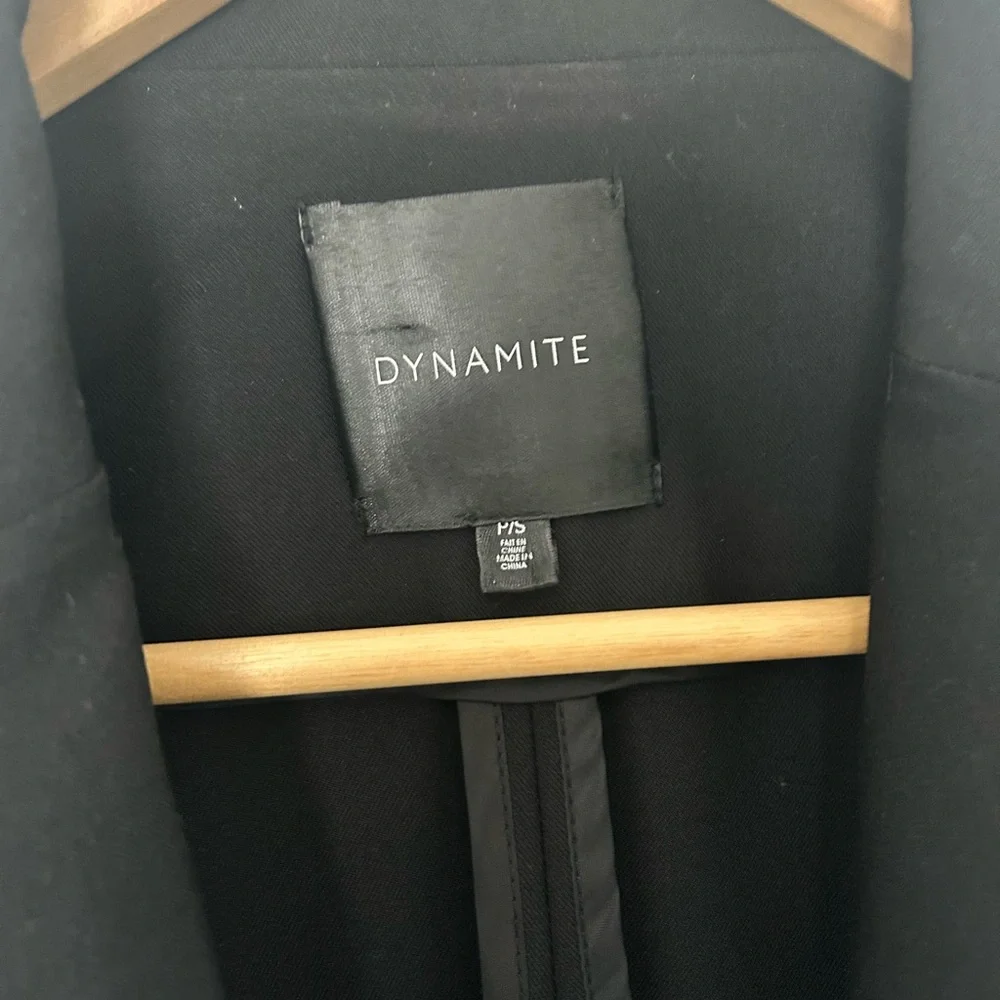 Dynamite Elegant Black Blazer with Gold Accents - Picture 4 of 4